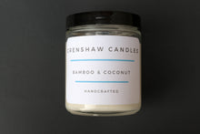 Load image into Gallery viewer, Bamboo & Coconut Soy Candle 8oz jar